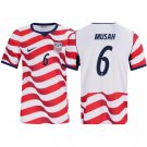 adult & kids USA National Soccer Team Uniform 6 Musah Jersey Home Stadium 2026 Red Activewear
