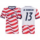 adult & kids USA National Soccer Uniform 13 M. Robinson Jersey Home Stadium 2026 Red Activewear