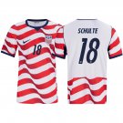 adult & kids USA National Soccer Team Uniform 18 Schulte Jersey Home Stadium 2026 Red Activewear