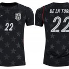 adult & kids USA National Soccer Uniform 22 De la Torre Jersey Away Stadium 2026 Navy Activewear
