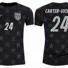 adult & kids USA National Soccer Uniform 24 Carter-Vickers Jersey Away Stadium 2026 Navy Activewear