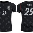 adult & kids USA National Soccer Team Uniform 25 Luna Jersey Away Stadium 2026 Navy Activewear