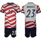 adult & kids USA National Soccer Uniform Suit 23 Aidan Morris Jersey Set Home 2026 Red Activewear