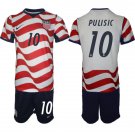 adult & kids USA Soccer Team Uniform Suit 10 Christian Pulisic Jersey Set Home 2026 Red Activewear