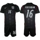 adult & kids USA National Soccer Uniform Suit 16 Alex Freeman Jersey Set 2026 Away Activewear Kit