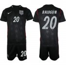 adult & kids USA National Soccer Uniform Suit 20 Folarin Balogun Jersey Set 2026 Away Activewear Kit