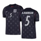 adult & kids USA National Soccer Team Uniform 5 A. Robinson Jersey Away Stadium 2026 Navy Activewear