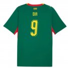 adult unisex Senegal National Soccer Team Uniform 9 Boulaye Dia Jersey Away 2026 Green Activewear