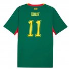 adult unisex Senegal National Soccer Uniform 11 El Hadji Diouf Jersey Away 2026 Green Activewear