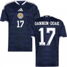 adult & kids Scotland National Soccer Team Uniform 17 GANNON-DOAK Jersey Home 2026 Navy Activewear