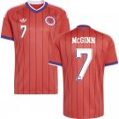 adult & kids Scotland National Soccer Team Uniform 7 John Mcginn Jersey Away 2026 Orange Activewear
