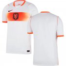adult & kids Netherlands National Soccer Uniform Blank Jersey Away Stadium 2026 White Activewear