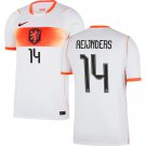 adult & kids Netherlands National Soccer Team Uniform 14 REIJNDERS Jersey Away 2026 White Activewear