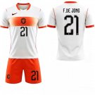 adult & kids Netherlands Soccer Uniform suit 21 Frenkie De Jong Jersey set 2026 Away Activewear kit