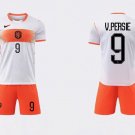 adult & kids Netherlands Soccer Uniform suit 9 Van Persie Jersey set Away 2026 White Activewear kit