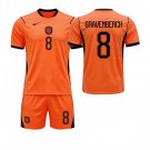 adult & kids Netherlands Soccer Uniform suit 8 Ryan Gravenberch Jersey set 2026 Home Activewear kit