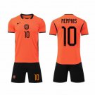 adult & kids Netherlands Soccer Uniform suit 10 Memphis Depay Jersey set 2026 Home Activewear kit
