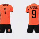adult & kids Netherlands Soccer Uniform suit 9 Van Persie Jersey set Home 2026 Orange Activewear kit