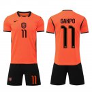 adult & kids Netherlands Soccer Team Uniform suit 11 Cody Gakpo Jersey set 2026 Home Activewear kit