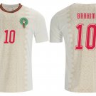 adult & kids Morocco National Team Soccer Uniform 10 Brahim Diaz Jersey Away 2026 White Activewear
