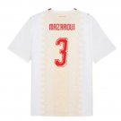 adult & kids Morocco National Soccer Uniform 3 Noussair Mazraoui Jersey Away 2026 White Activewear