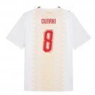 adult & kids Morocco National Soccer Uniform 8 Azzedine Ounahi Jersey Away 2026 White Activewear