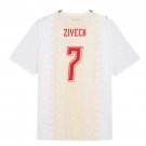 adult & kids Morocco National Team Soccer Uniform 7 Hakim Ziyech Jersey Away 2026 White Activewear