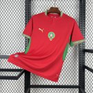 adult unisex Morocco National Soccer Team Uniform Blank Jersey Home Stadium 2026 Red Activewear