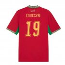 adult & kids Morocco National Soccer Uniform 19 Youssef En-Nesyri Jersey Away 2026 Red Activewear