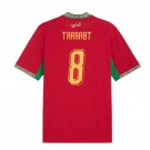 adult & kids Morocco National Soccer Team Uniform 8 Adel Taarabt Jersey Away 2026 Red Activewear