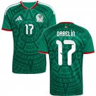 adult & kids Mexico National Soccer Uniform 17 Orbelín Pineda Jersey Home 2026 Green Activewear