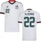 adult & kids Mexico National Team Soccer Uniform 22 Hirving Lozano Jersey Away 2026 White Activewear