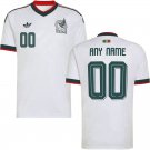 adult & kids Mexico National Soccer Uniform 00 Custom name number Jersey Away 2026 White Activewear