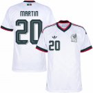 adult & kids Mexico National Soccer Team Uniform 20 Martin Jersey Away Stadium 2026 White Activewear