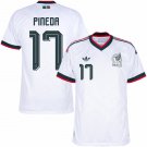 adult & kids Mexico National Soccer Team Uniform 17 Pineda Jersey Away Stadium 2026 White Activewear