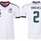 adult & kids Mexico National Soccer Team Uniform 2 Sanchez Jersey Away Stadium 2026 White Activewear