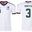 adult & kids Mexico National Soccer Team Uniform 3 Montes Jersey Away Stadium 2026 White Activewear