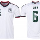 adult & kids Mexico National Team Soccer Uniform 6 Lira Jersey Away Stadium 2026 White Activewear