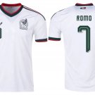 adult & kids Mexico National Team Soccer Uniform 7 Romo Jersey Away Stadium 2026 White Activewear