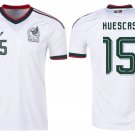 adult & kids Mexico National Soccer Uniform 15 Huescas Jersey Away Stadium 2026 White Activewear