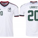 adult & kids Mexico National Team Soccer Uniform 20 Lainez Jersey Away Stadium 2026 White Activewear