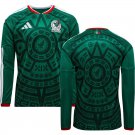 adult unisex Mexico National Team Soccer Uniform Blank Jersey Home Stadium 2026 Green Long-Sleeve