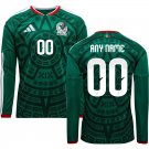 adult unisex Mexico National Soccer Uniform 00 Custom name number Jersey 2026 Home Long-Sleeve
