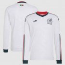 adult unisex Mexico National Team Soccer Uniform Blank Jersey Away Stadium 2026 White Long-Sleeve