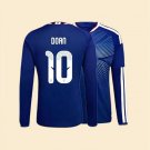 adult unisex Japan National Soccer Uniform 10 Ritsu Doan Jersey Home Stadium 2026 Blue Long-Sleeve