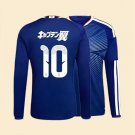 adult unisex Japan National Soccer Uniform 10 キャプテン翼 Jersey Home 2026 Blue Long-Sleeve