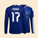 adult unisex Japan National Soccer Uniform 17 Ao Tanaka Jersey Home Stadium 2026 Blue Long-Sleeve