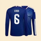 adult unisex Japan National Soccer Uniform 6 Wataru Endo Jersey Home Stadium 2026 Blue Long-Sleeve