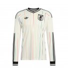 adult unisex Japan National Team Soccer Uniform Blank Jersey Away Stadium 2026 White Long-Sleeve