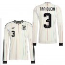 adult unisex Japan National Team Soccer Uniform 3 Shogo Taniguchi Jersey Away 2026 White Long-Sleeve